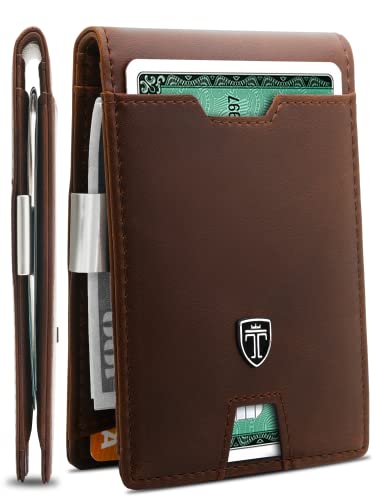 Mens Slim Wallet with Money Clip