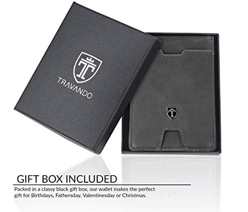 Mens Slim Wallet with Money Clip