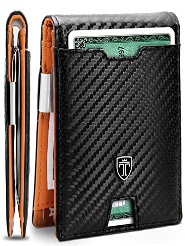 Mens Slim Wallet with Money Clip
