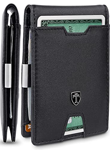 Mens Slim Wallet with Money Clip