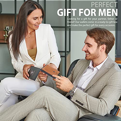 Mens Slim Wallet with Money Clip
