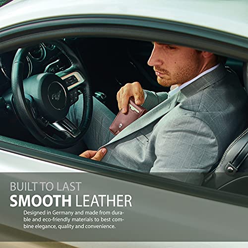 Mens Slim Wallet with Money Clip