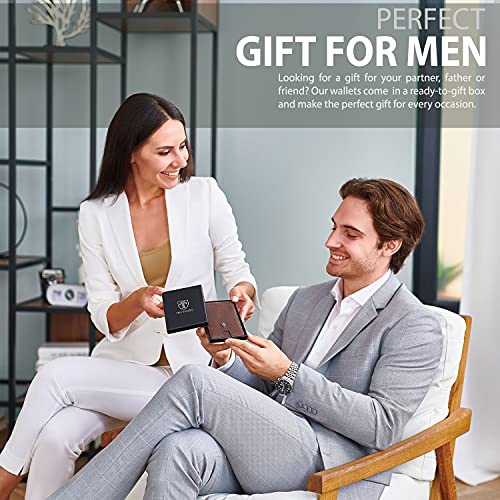 Mens Slim Wallet with Money Clip