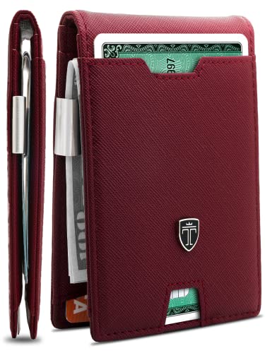 Mens Slim Wallet with Money Clip
