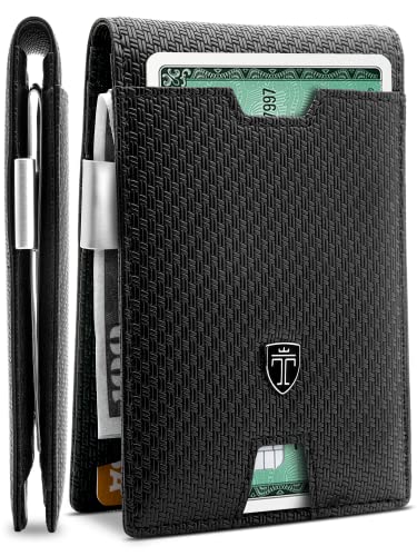 Mens Slim Wallet with Money Clip