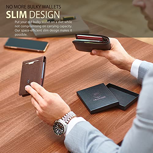 Mens Slim Wallet with Money Clip