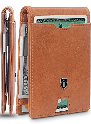 Mens Slim Wallet with Money Clip