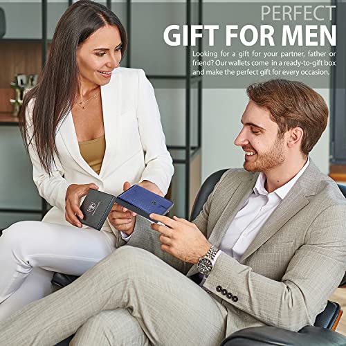 Mens Slim Wallet with Money Clip
