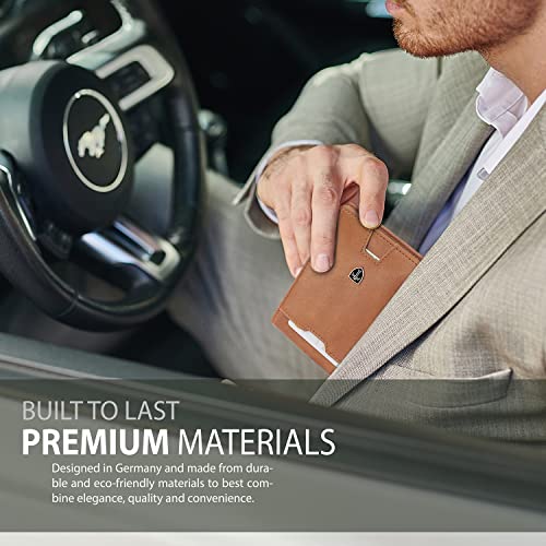 Mens Slim Wallet with Money Clip