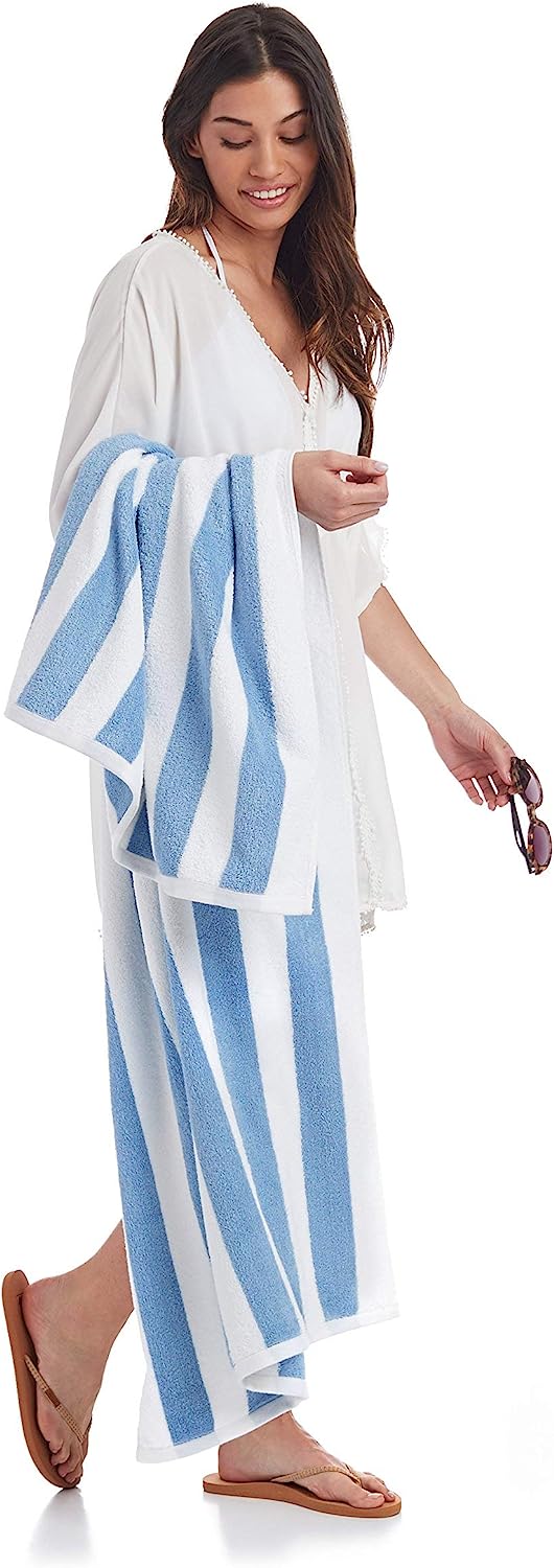 Cabana Stripe Beach Towel, 2-Pack,