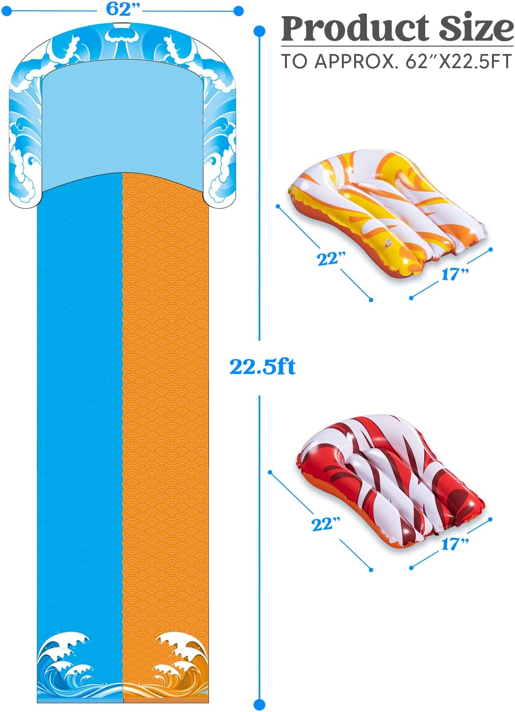 Lawn Water Slide Summer Slip