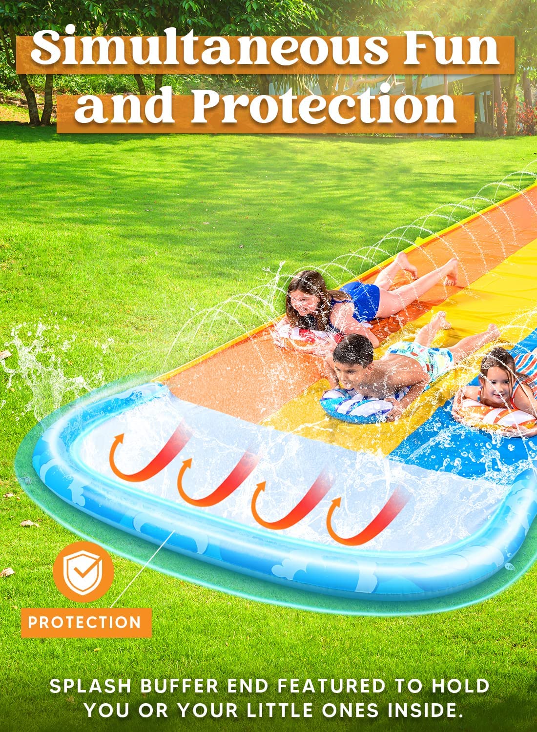 Lawn Water Slide Summer Slip