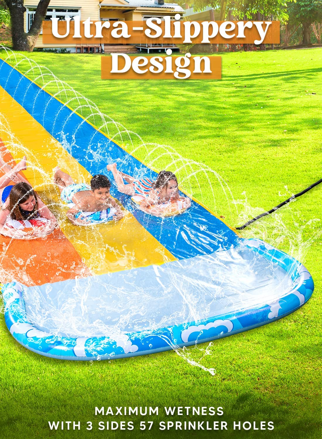 Lawn Water Slide Summer Slip