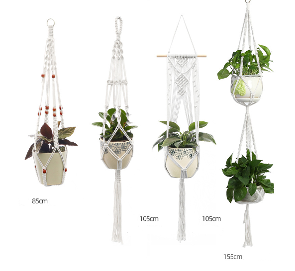 5 Set Macrame Plant Hangers