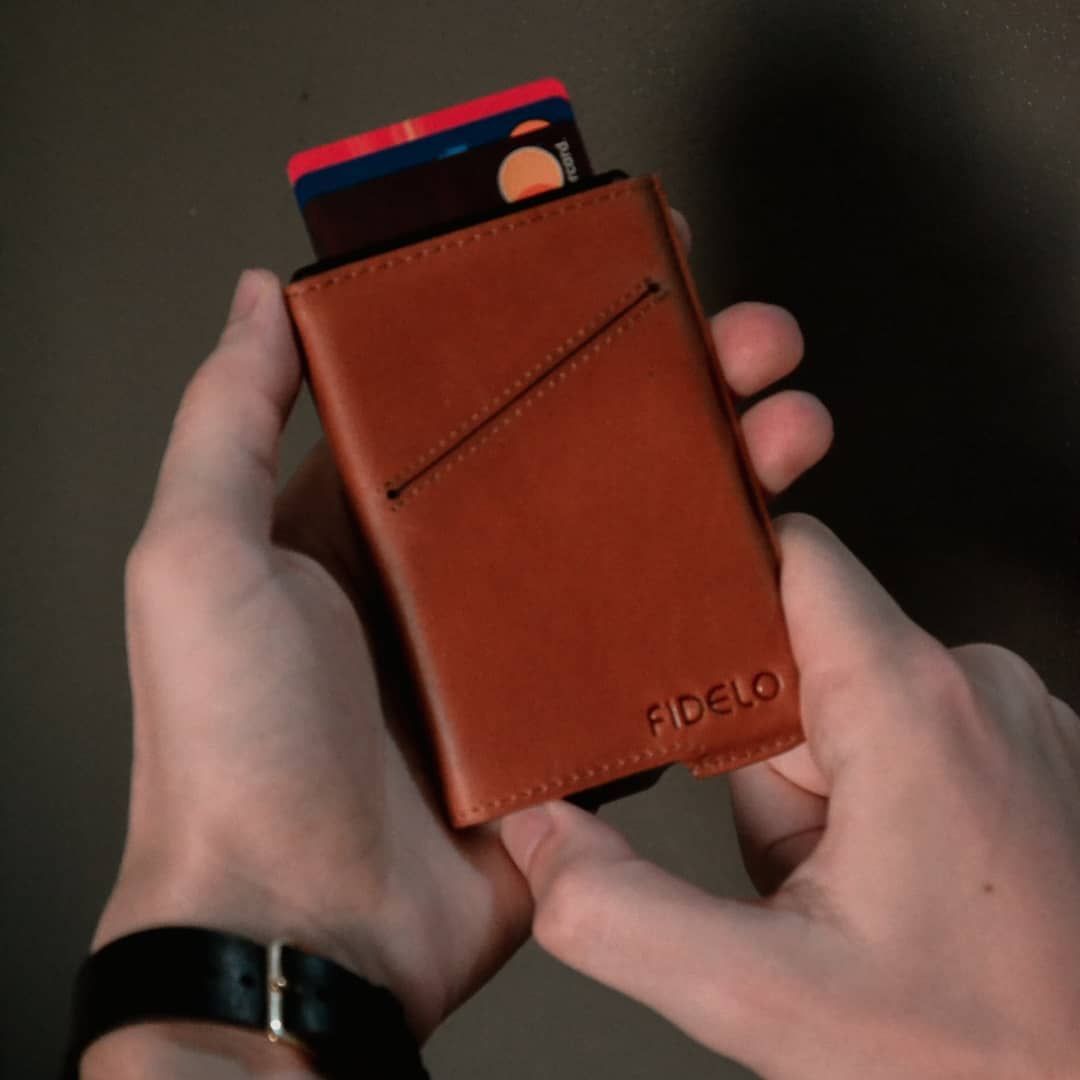 Smart Wallet Red Leather Case