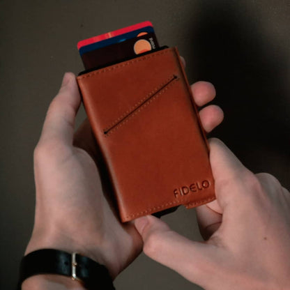 Smart Wallet Red Leather Case