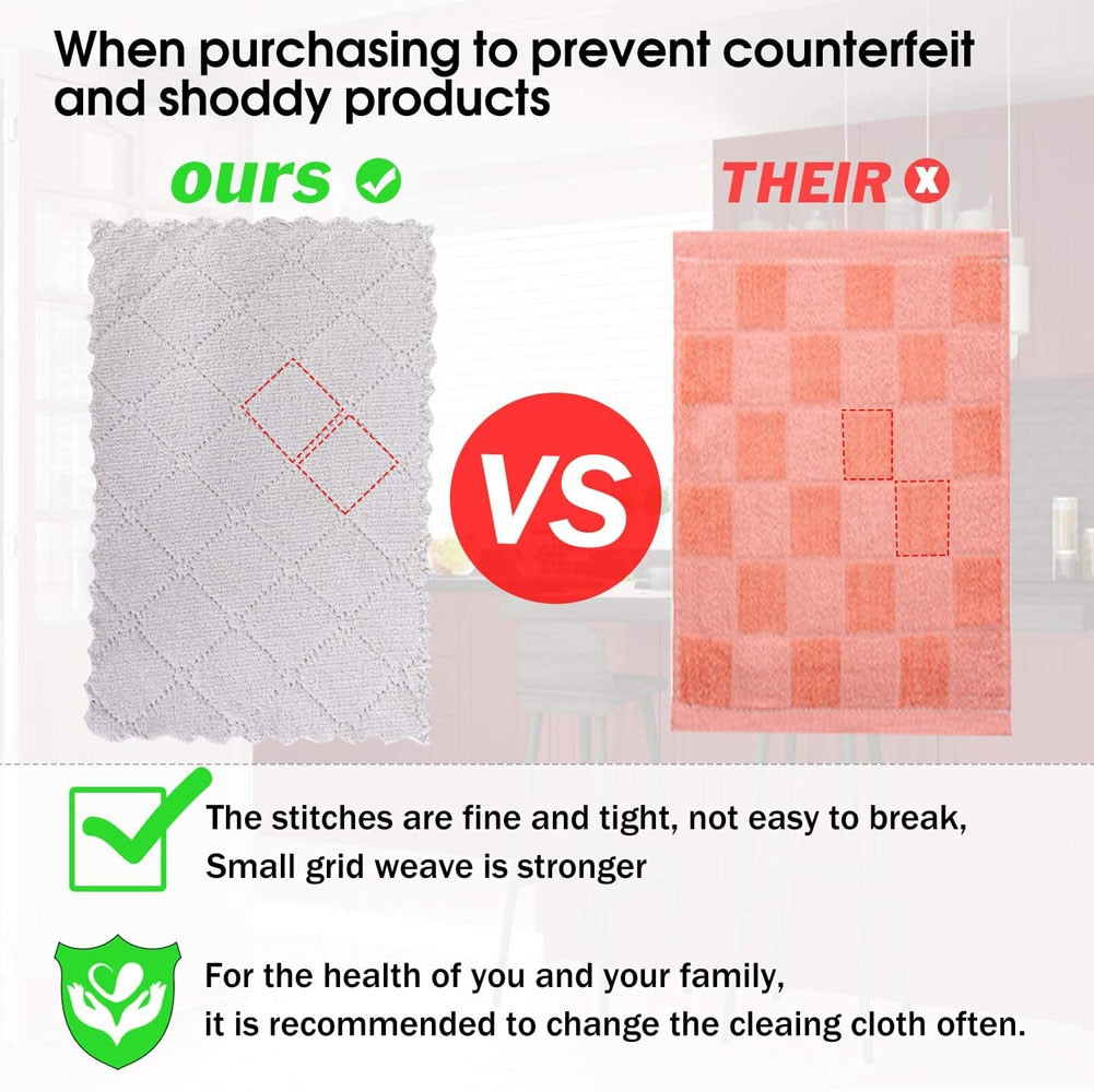 Microfiber Absorbent Towel (10Pcs)