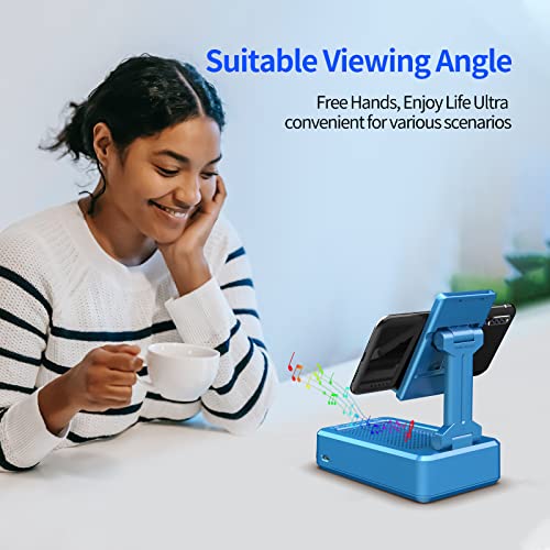 Cell Phone Stand with Wireless Bluetooth Speaker