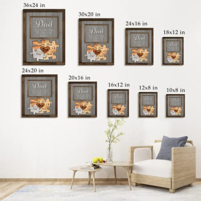 Custom Rustic Wood Puzzle Piece Sign Canvas Prints