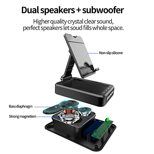 Cell Phone Stand with Wireless Bluetooth Speaker