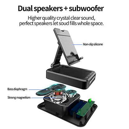 Cell Phone Stand with Wireless Bluetooth Speaker