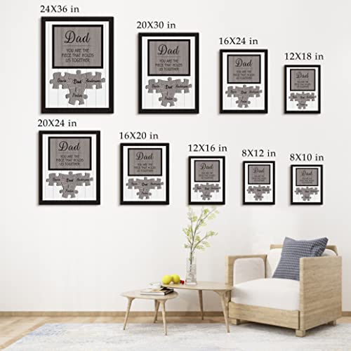 Custom Rustic Wood Puzzle Piece Sign Canvas Prints
