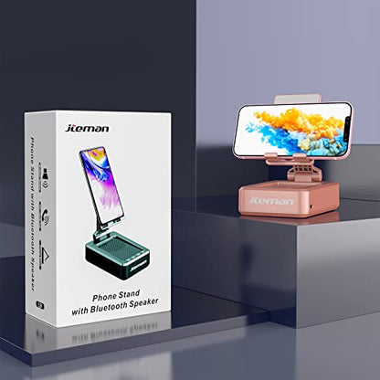 Cell Phone Stand with Wireless Bluetooth Speaker