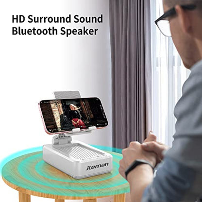 Cell Phone Stand with Wireless Bluetooth Speaker