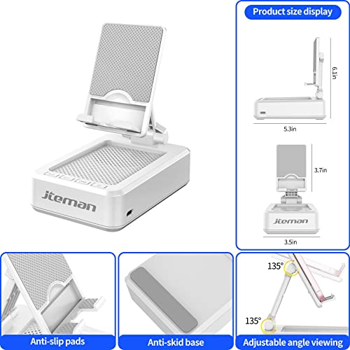 Cell Phone Stand with Wireless Bluetooth Speaker