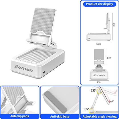 Cell Phone Stand with Wireless Bluetooth Speaker