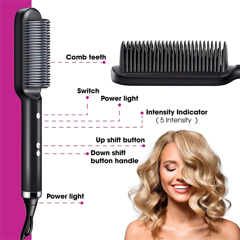 Silky Hair Straightener Brush
