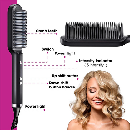 Silky Hair Straightener Brush