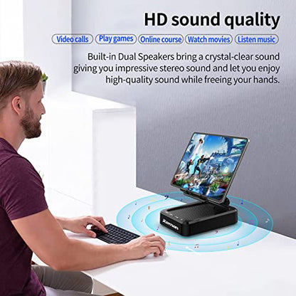Cell Phone Stand with Wireless Bluetooth Speaker