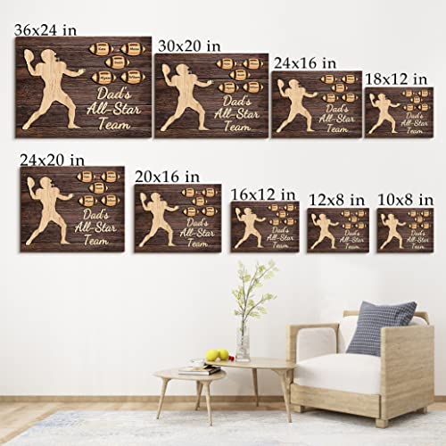 Custom Rustic Wood Puzzle Piece Sign Canvas Prints