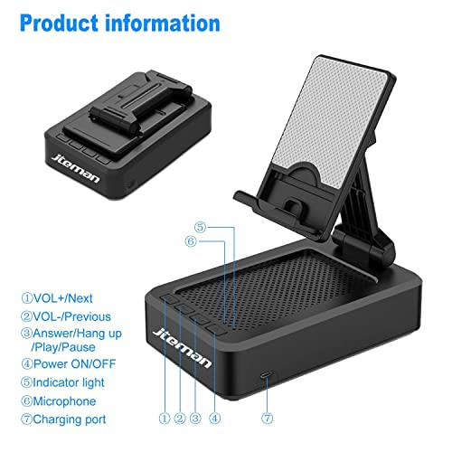 Cell Phone Stand with Wireless Bluetooth Speaker