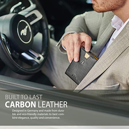 Mens Slim Wallet with Money Clip
