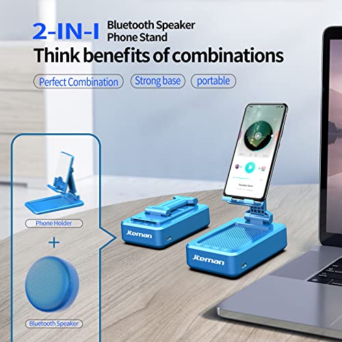 Cell Phone Stand with Wireless Bluetooth Speaker