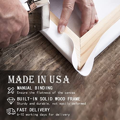 Custom Rustic Wood Puzzle Piece Sign Canvas Prints