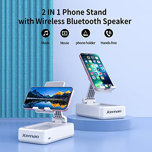 Cell Phone Stand with Wireless Bluetooth Speaker