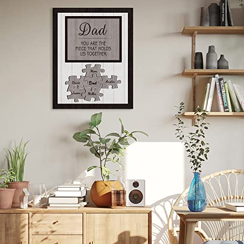 Custom Rustic Wood Puzzle Piece Sign Canvas Prints