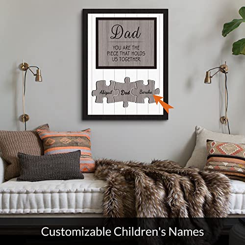 Custom Rustic Wood Puzzle Piece Sign Canvas Prints
