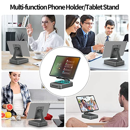 Cell Phone Stand with Wireless Bluetooth Speaker
