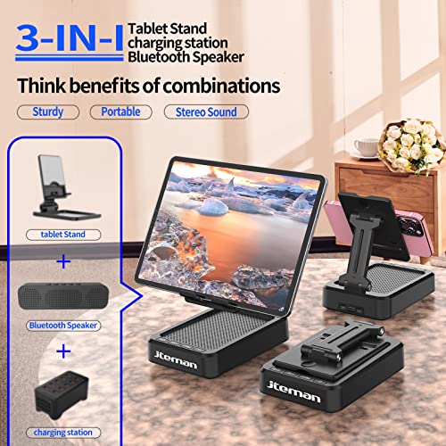 Cell Phone Stand with Wireless Bluetooth Speaker