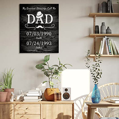 Custom Rustic Wood Puzzle Piece Sign Canvas Prints
