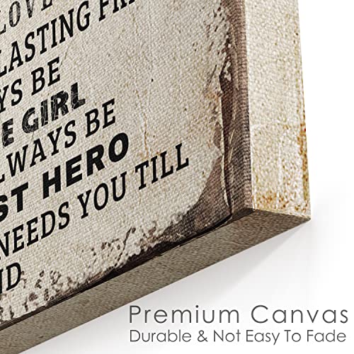 Custom Rustic Wood Puzzle Piece Sign Canvas Prints