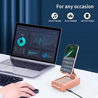 Cell Phone Stand with Wireless Bluetooth Speaker