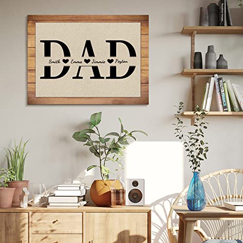 Custom Rustic Wood Puzzle Piece Sign Canvas Prints