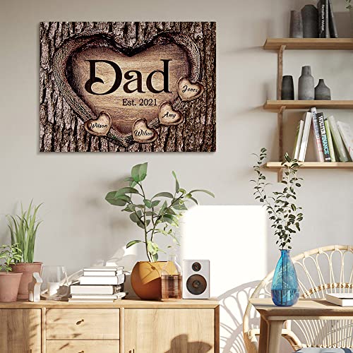 Custom Rustic Wood Puzzle Piece Sign Canvas Prints