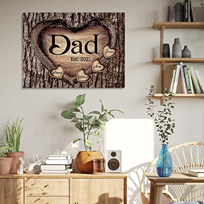 Custom Rustic Wood Puzzle Piece Sign Canvas Prints