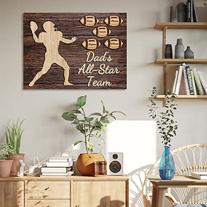 Custom Rustic Wood Puzzle Piece Sign Canvas Prints